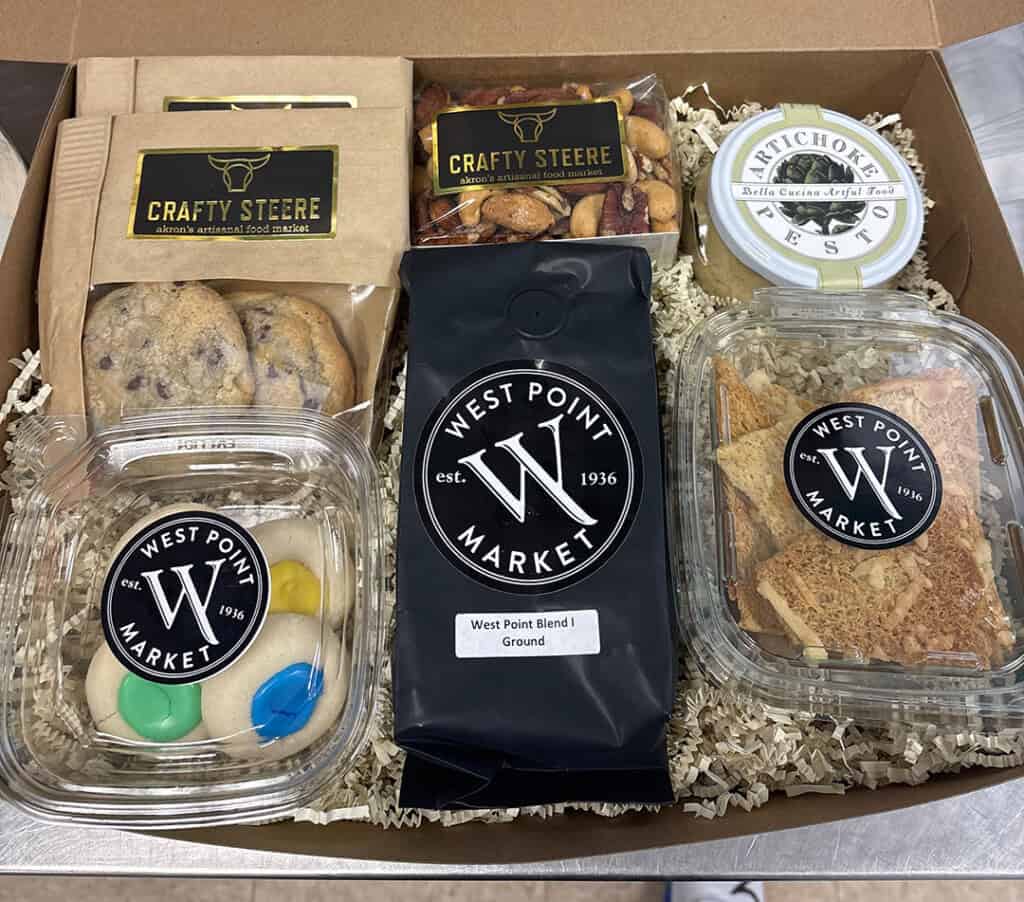 A box of food in a box.